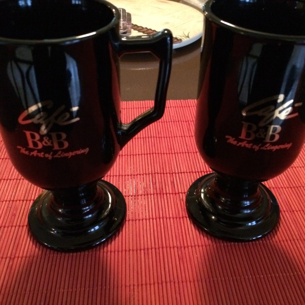 CAFE COFFEE CUPS-SET OF 2
